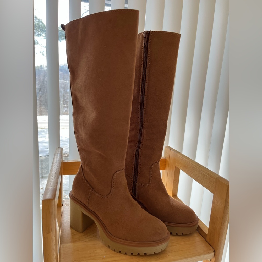 Camel color Target knee high boots; size 6. - Picture 2 of 2